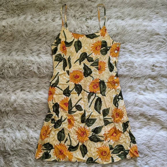 Vintage sunflower print dress - Picture 2 of 9